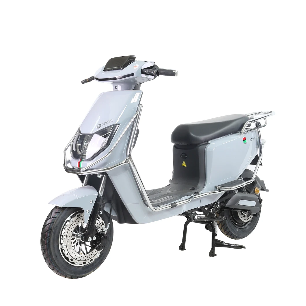 1500W Max Speed 50km/H and Max Range 90km Vespa Two Sets of 70V35ah Low-Carbon Electric Motorcycle Control System LED Light E-Scooter Substantial White