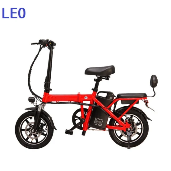 La fabbrica vende direttamente E-Scooter 48V 350W Motore Nuovo stile E-Bikes Bici da città elettrica bianca da 14 pollici per donna