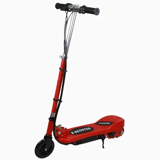 Scooter elettrico giocattolo a due ruote rosso E-Scooter 24V 120W alimentato a batteria per bambini