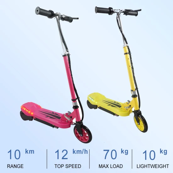 Scooter elettrico a due ruote leggero a LED per E-Scooter a prezzo economico di fabbrica in Cina per bambini