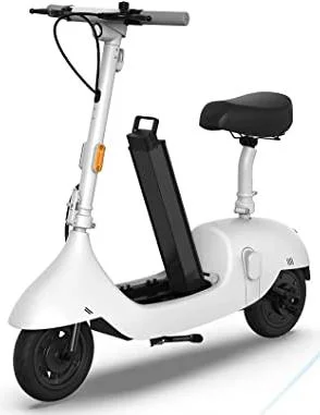 Scooter elettrico bianco e scooter elettrico nero